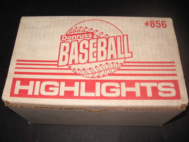 1985 Donruss Baseball Highlights Factory Set Box (15 Sets)