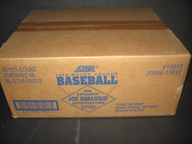1992 Score Baseball Series 1 Blister Pack Case (48/101)