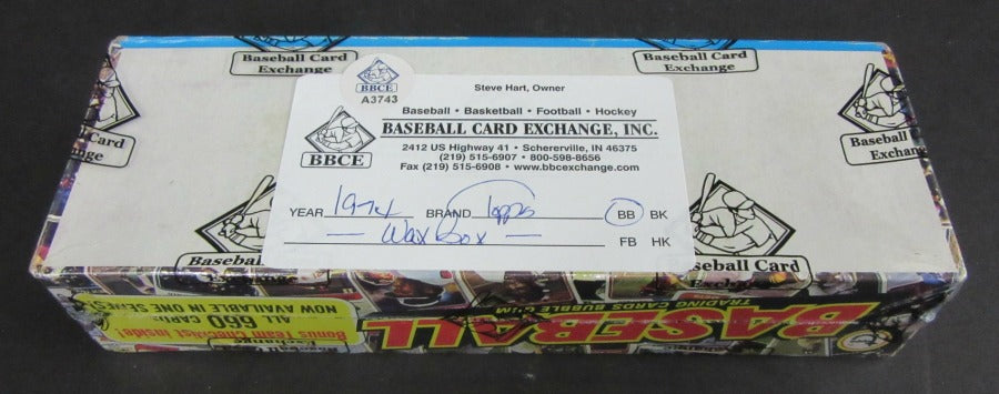 1974 Topps Baseball Unopened 10 Cent Wax Box (36/8) (BBCE)