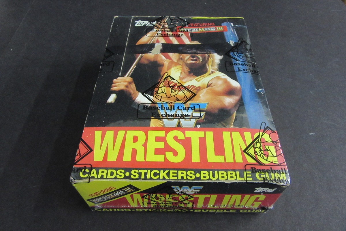 1987 Topps WWF Wrestling Unopened Wax Box (BBCE) (X-Out)