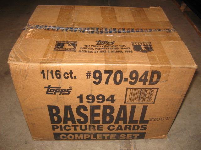 1994 Topps Baseball Factory Set Case (16 Sets)