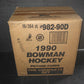 1990/91 Bowman Hockey Factory Set Case (16 Sets)