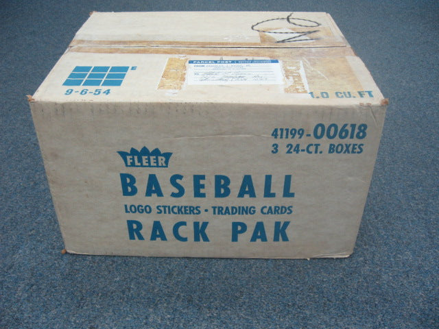 1983 Fleer Baseball Cello Pack Rack PackCase (3 Box) (00618)