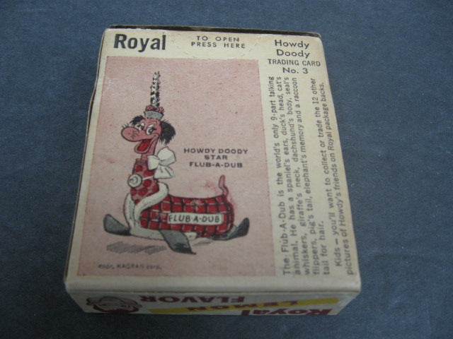 1950 Royal Pudding Howdy Doody Flub-A-Dub Unopened Box