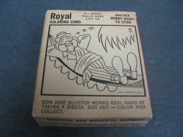 1950 Royal Pudding Howdy Doody Don Jose Unopened Box