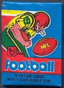 1980 Topps Football Unopened Wax Pack (1979 Wrapper)