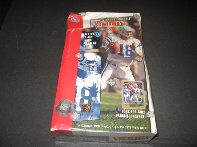 2001 Upper Deck Victory Football Box (Hobby)