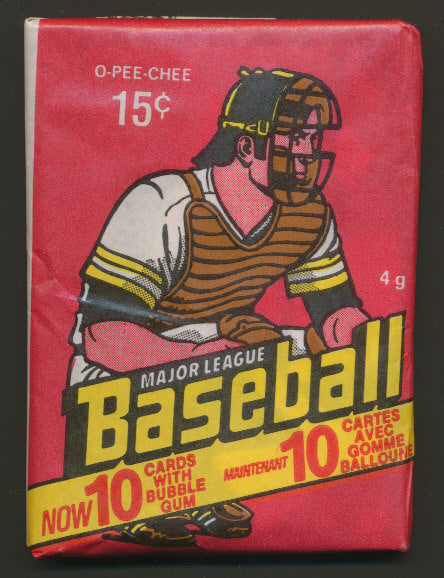 1978 OPC O-Pee-Chee Baseball Unopened Wax Pack w- Murray Top