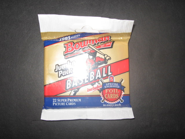 1993 Bowman Baseball Unopened Jumbo Pack