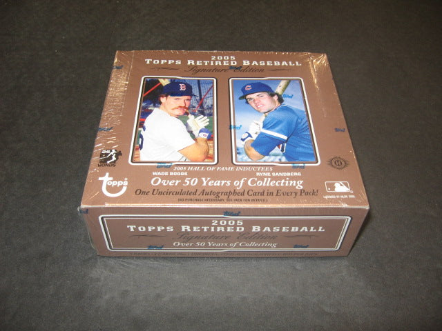 2005 Topps Retired Baseball Signature Edition Box (Hobby)