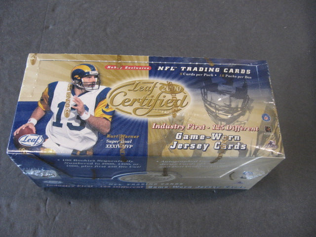 2000 Leaf Certified Football Box (Hobby)