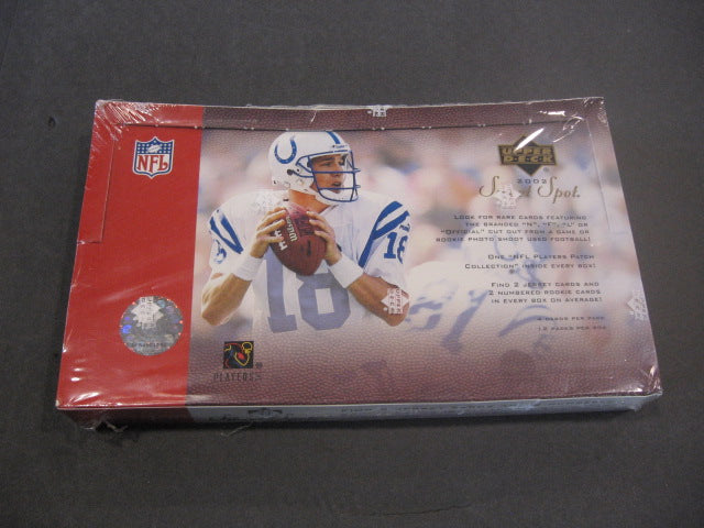 2002 Upper Deck Sweet Spot Football Box (Hobby)