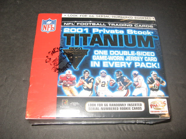 2001 Pacific Private Stock Titanium Football Box (Hobby)