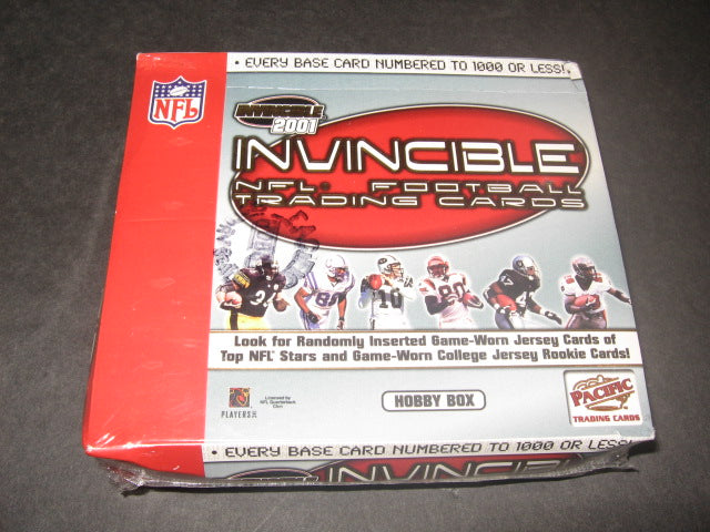 2001 Pacific Invincible Football Box (Hobby)