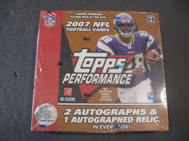 2007 Topps Performance Football Box (Hobby)
