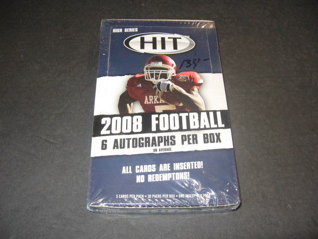 2008 Sage Hit Football High Series Box