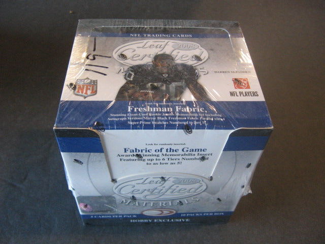 2008 Leaf Certified Football Box (Hobby)