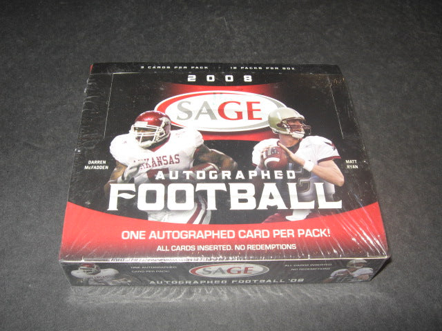 2008 Sage Autographed Football Series 1 Box