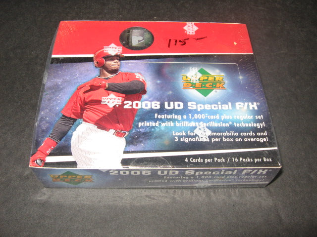 2006 Upper Deck Special FX Baseball Box