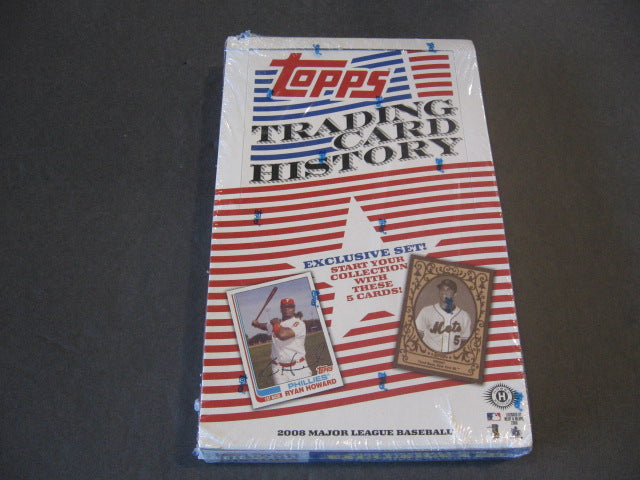 2008 Topps Trading Card History Baseball Box (Hobby)