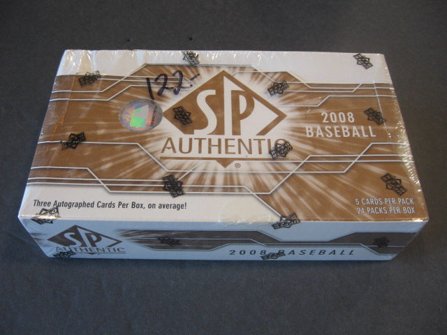 2008 Upper Deck SP Authentic Baseball Box (Hobby)