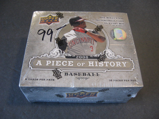 2008 Upper Deck Piece of History Baseball Box (Hobby)