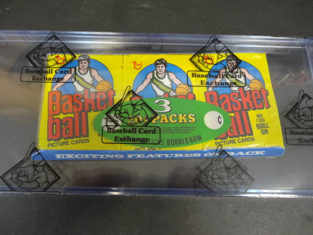 1978/79 Topps Basketball Unopened Wax Pack Tray