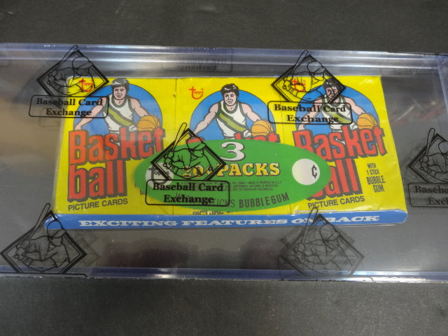 1978/79 Topps Basketball Unopened Wax Tray