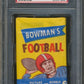 1955 Bowman Football Unopened 5 Cent Wax Pack PSA 8