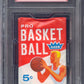 1961 1961/62 Fleer Basketball Unopened Wax Pack PSA 7