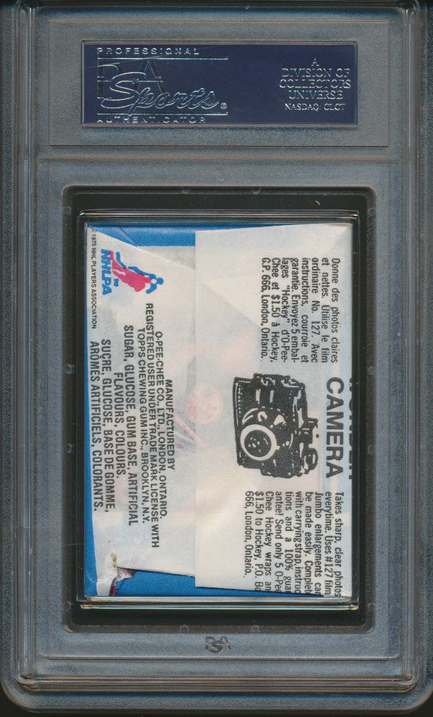 1979 1979/80 OPC O-Pee-Chee Hockey Unopened Wax Pack PSA Gretzky Back