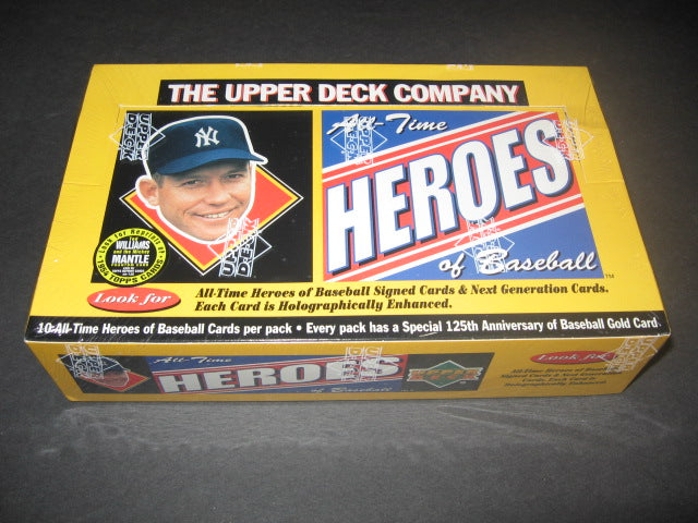 1994 Upper Deck All Time Heroes Of Baseball Box