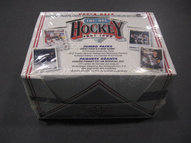 1991/92 Upper Deck Hockey Low Series Jumbo Box (French)