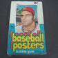 1972 Topps Baseball Posters Unopened Wax Box