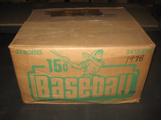 1978 OPC O-Pee-Chee Baseball Unopened Wax Case (24 Box)