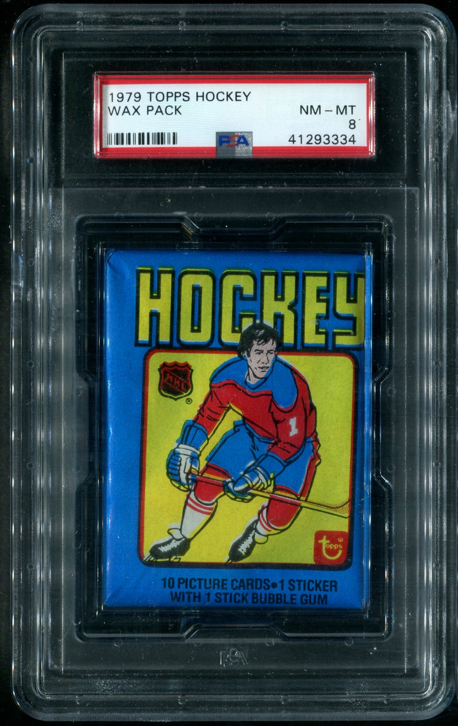 1979/80 Topps Hockey Unopened Wax Pack PSA 8