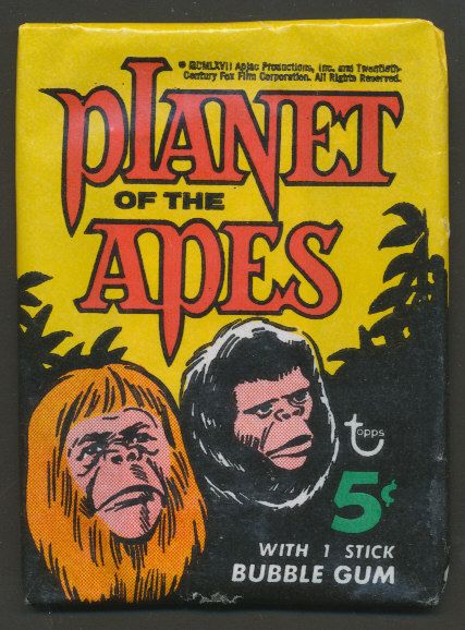 1969 Topps Planet of the Apes Unopened Wax Pack