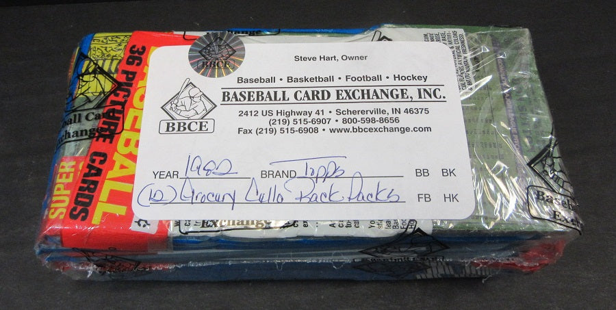 1982 Topps Baseball Unopened Grocery Rack Pack (Lot of 12) (BBCE)