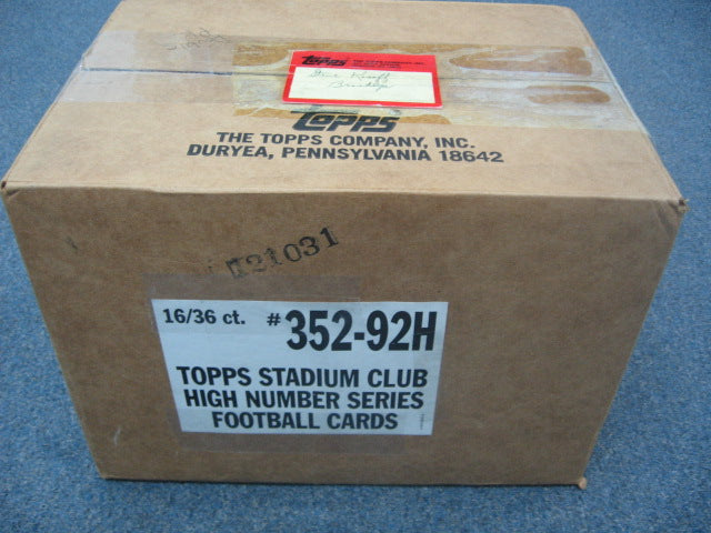 1992 Topps Stadium Club Football High Series Case (Hobby) (16 Box)