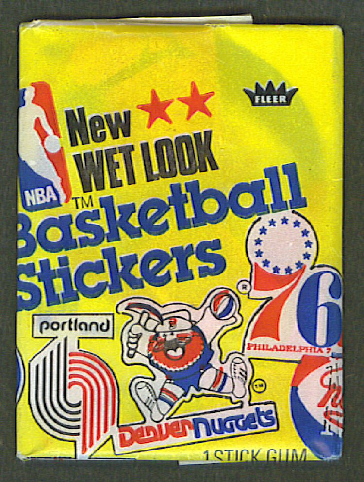 1977/78 Fleer Basketball Stickers Unopened Wax Pack