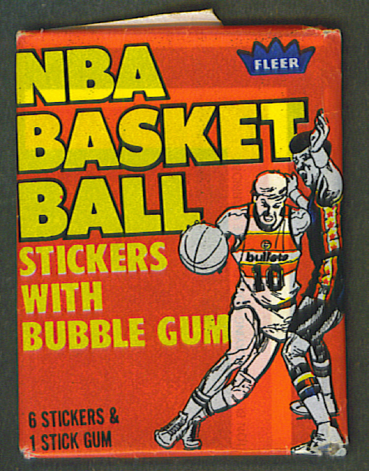 1979/80 Fleer Basketball Stickers Unopened Wax Pack