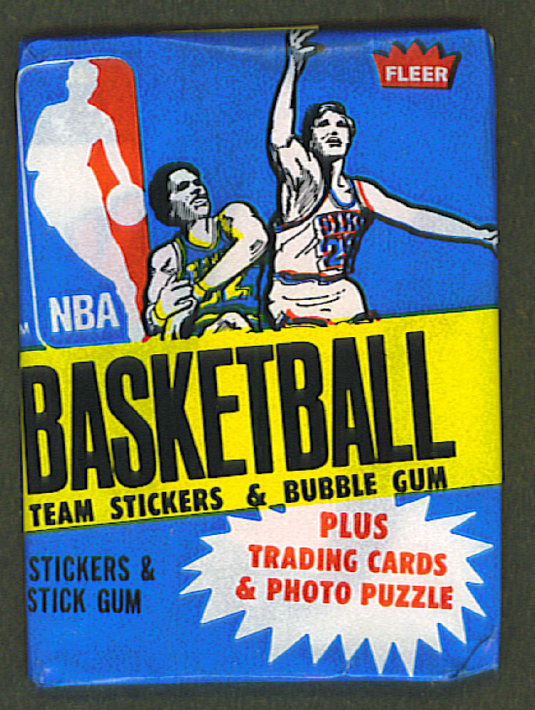 1980/81 Fleer Basketball Stickers Unopened Wax Pack