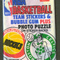 1981/82 Fleer Basketball Stickers Unopened Wax Pack