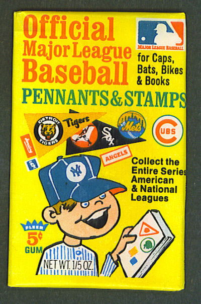 1969 Fleer Baseball Pennants Unopened Wax Pack