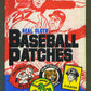 1973 Fleer Baseball Patches Jumbo Unopened Wax Pack