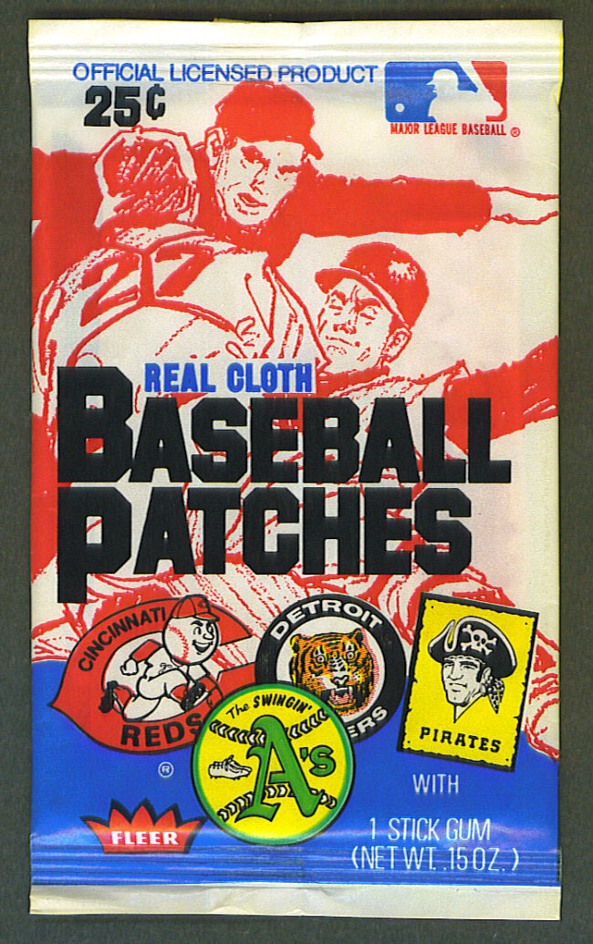 1973 Fleer Baseball Patches Jumbo Unopened Wax Pack
