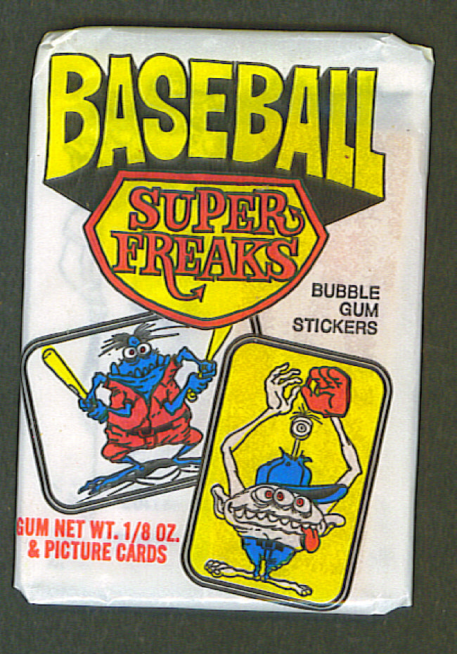 1973 Donruss Super Freaks Baseball Unopened Series 1 Wax Pack