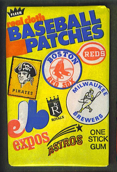 1976 Fleer Baseball Patches Unopened Wax Pack