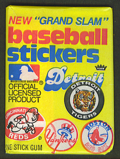 1977 Fleer Baseball Stickers Unopened Wax Pack