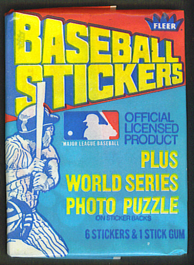 1979 Fleer Baseball Stickers Unopened Wax Pack